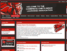 Tablet Screenshot of cambridgeminorlacrosse.com